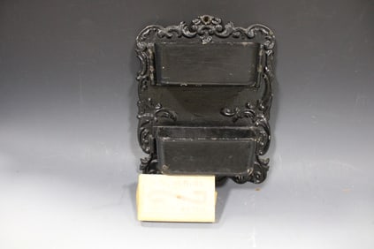 Large Wall Cast Iron Double Matchsafe