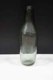 Tall Blown Clear Glass Bottle