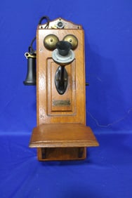 Oak North Electric Wall Telephone