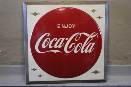 Large “Enjoy Coca-Cola” Metal Sign