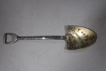 Rare Gold Rush Cripple Creek Sterling Souvenir Spoon