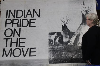 1970s Indian Pride on the Move Large Banner