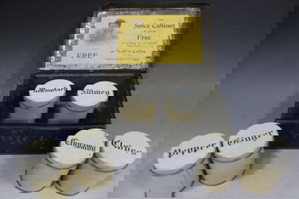 1920s Store Premium Spice Box w/ Black Americana