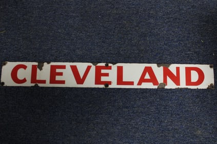 Porcelain "Cleveland" Sign