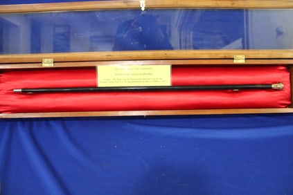 1896 Gold Tip Cane Presented to Auctioneer John Bair