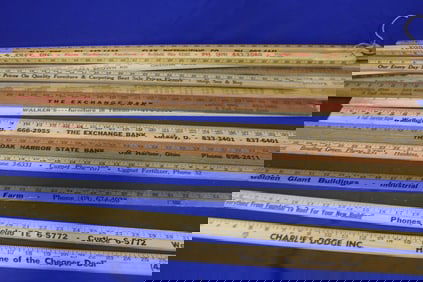 19 Advertising Yard Sticks Collection