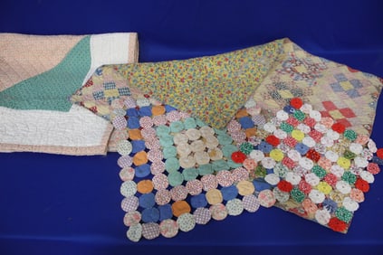 19th to Early 20th C Handmade Baby / Crib Quilts