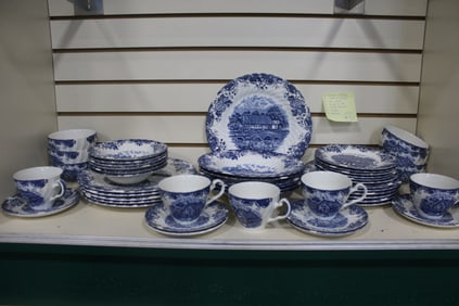 Blue Johnson Bros English Country Life China