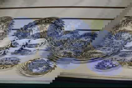 Blue Historic Johnson Bros America China