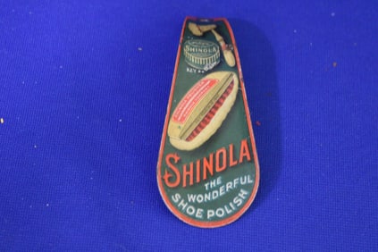 Rare Shinola Litho Shoe Horn & Other Advertising Tins