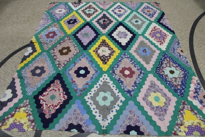 Long Diamond Quilt Top