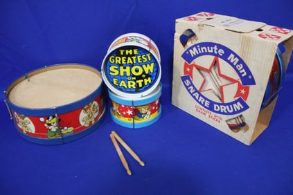 Ohio Art Drum in Unopened Box & Others