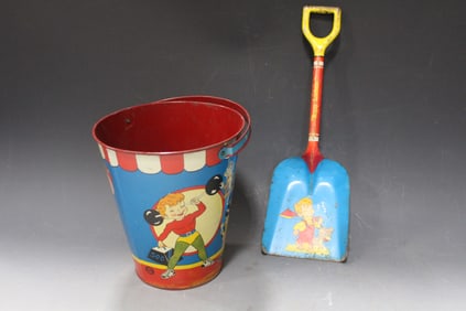 Ohio Art "Happy Sand Man" Shovel & Circus Bucket