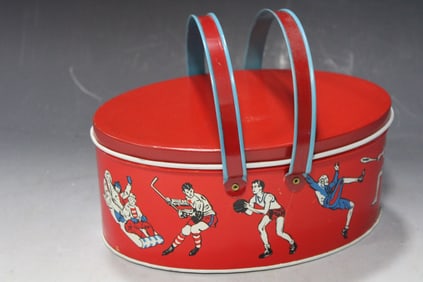 1930s Ohio Art Sports Lunch Box