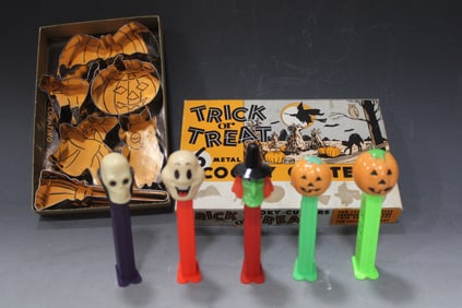 Halloween Pez Candy Containers & Cookie Cutters