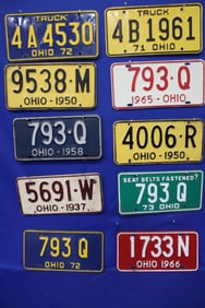 11 Pairs Ohio Automobile & Truck License Plates