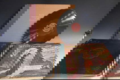 Lot of 3 Full Albums of Schubert, Bach, & Stokowski