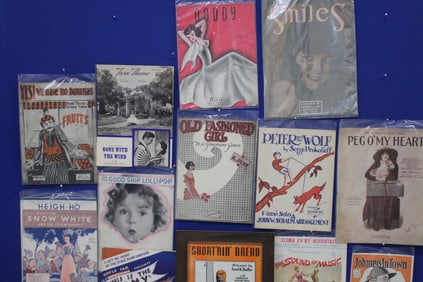 Large Group of Early to Mid 1900s Sheet Music