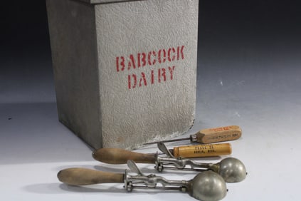 Babcock Dairy Milk Box; Ice Picks; Ice Cream Scoops