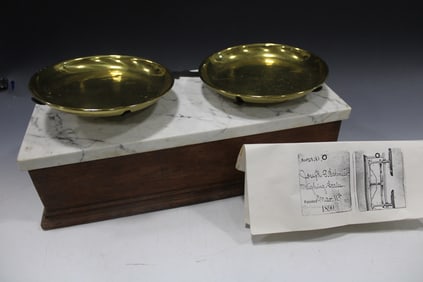 1890 Scale w/ Patent Papers