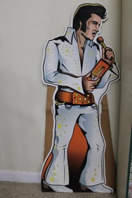 Elvis Presley Lifesize Cardboard Image w/ Records