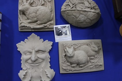 George Carruth Garden Statues / Plaques