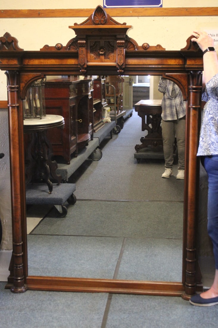 1880s Victorian 6' H Pier Mirror (150 Yr Old Manor House) (1 of 5)