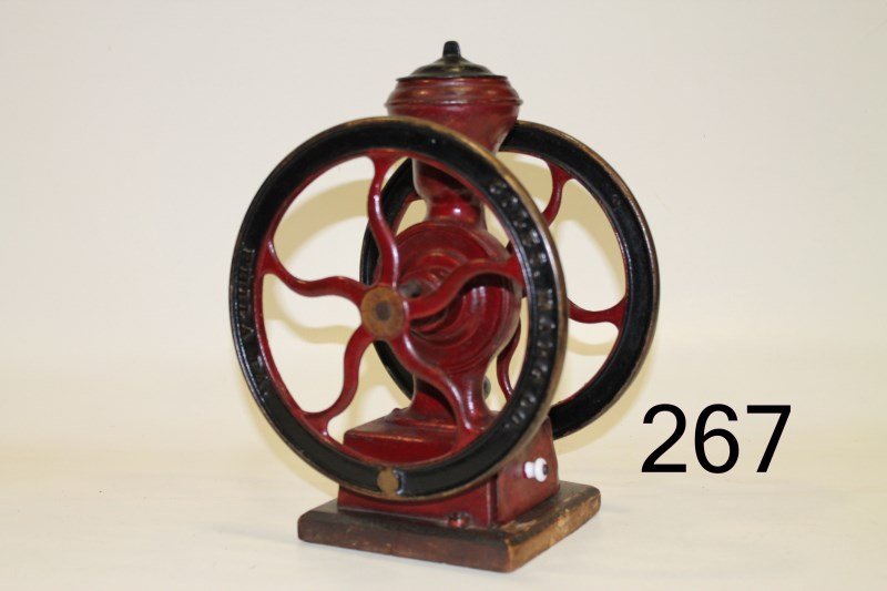Coles Cast Iron Coffee Grinder Table Top: 13 3/4" H.