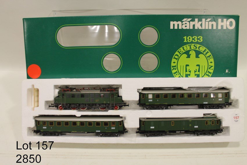 Marklin HO 2850 Train Set, 1933 Deutsche Reichsbahn: In original box