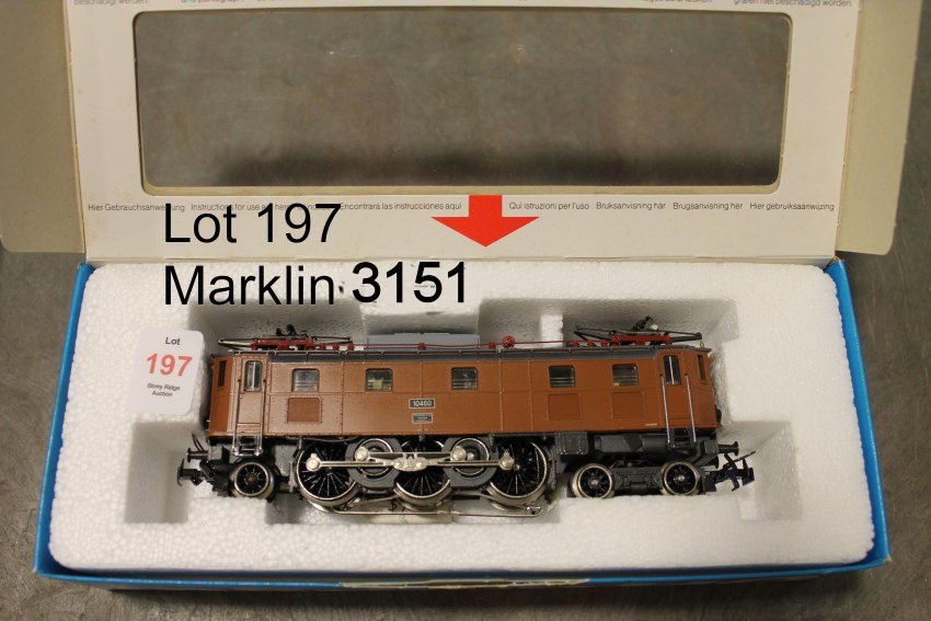 Marklin HO 3151 Locomotive: In original box, in original fitted interior, box with new label affixed over old one.,