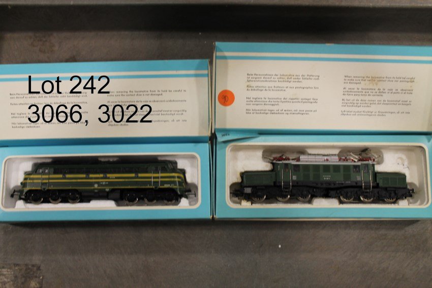 Marklin HO 3066 & 3022 Locomotives: In original boxes