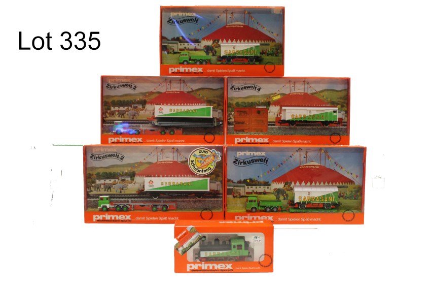 Marklin HO Primex 6 RR Cars In Original Boxes: 3182, 4584, 4584, 4585, 4589, 4585