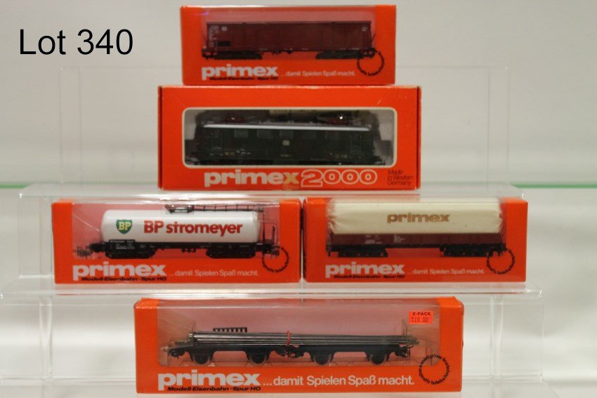 Marklin HO Primex 5 RR Cars In Original Boxes: 3033, 4598, 4599, 4588, 4554
