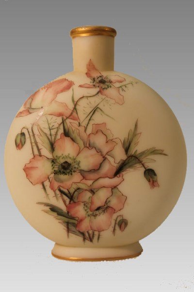 Smith Bros Moon Flask Vase, 19th C. (1 of 2)