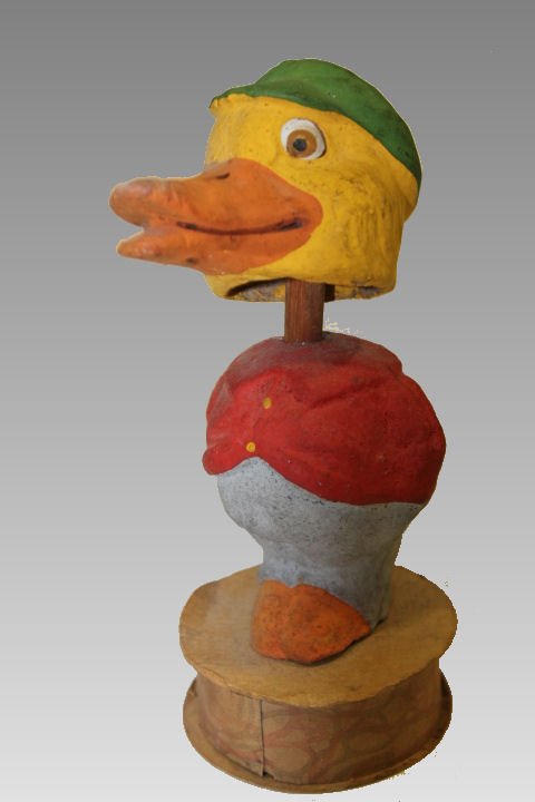 Paper Mache Candy Container - Nodder Duck, Germany (1 of 2)