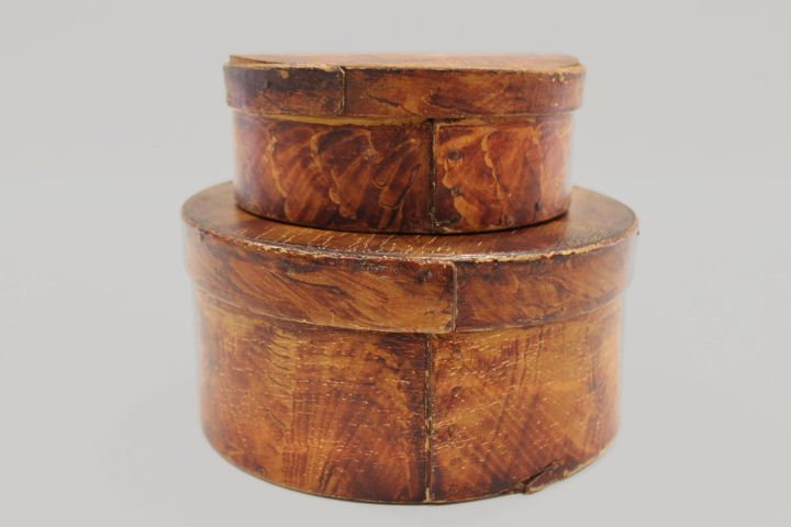 Putty-Painted Pantry Boxes - NE, Mid-1800s, Lot of 2 (1 of 4)