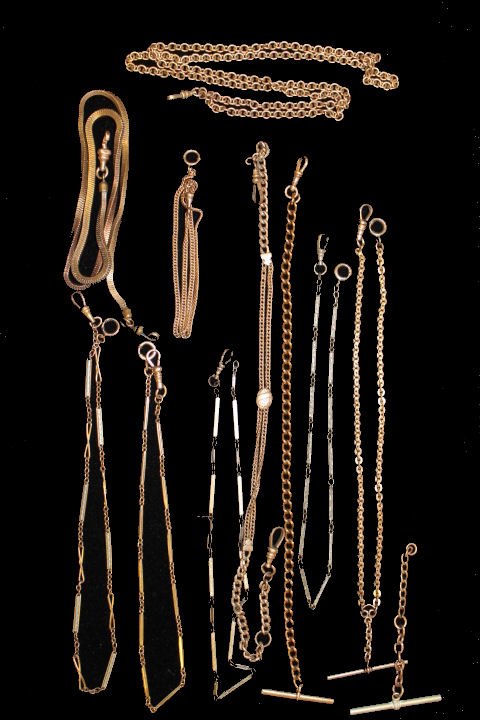 Lot of 10 Pocket Watch Chains (1 of 1)