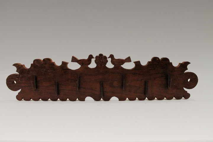 18th to 19th C Wooden Wild Game Rack - Carved Birds (1 of 5)