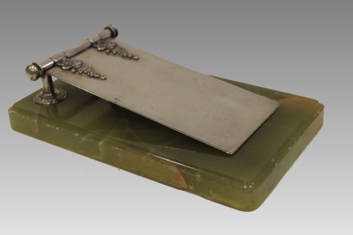 Russian Desk Paper Holder, 87.5% Pure Silver (1 of 5)