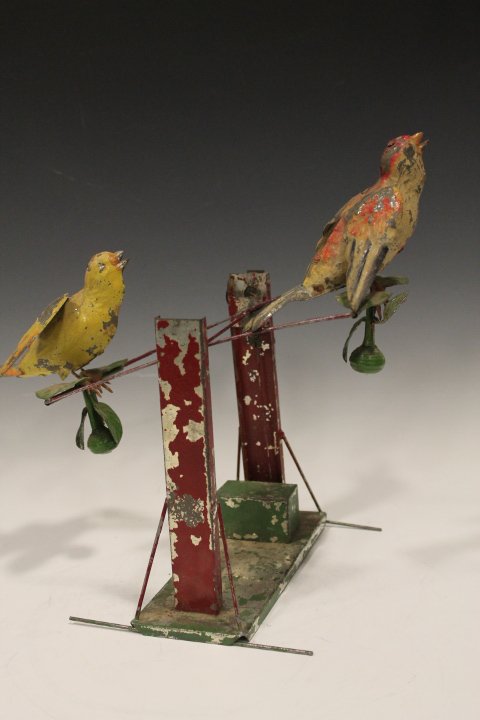 Tin Wind-Up Birds on Trapeze Germany Gunthermann (1 of 4)