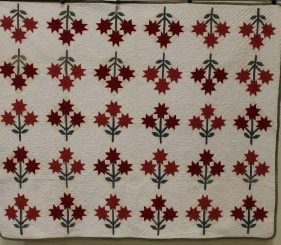 Early 20th Century Floral Applique 3-Petal Flowers (1 of 1)