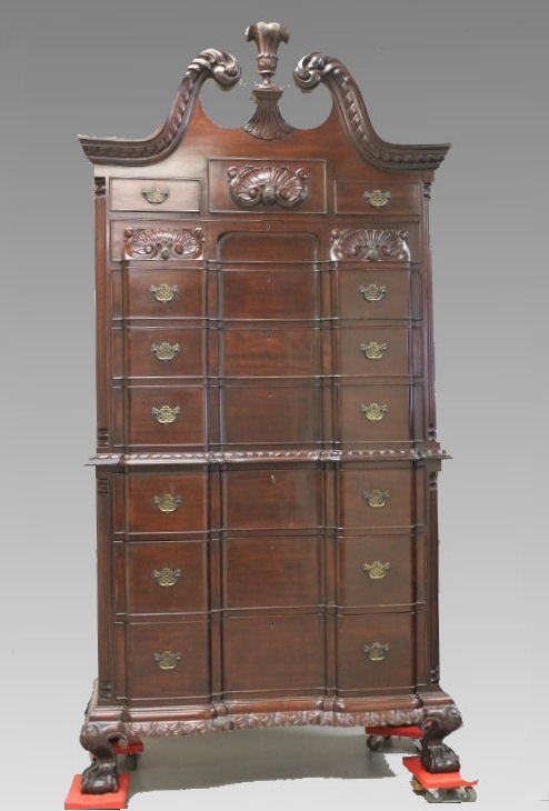 Early 20th Century Quality 2-Piece Mahogany Highboy (1 of 4)
