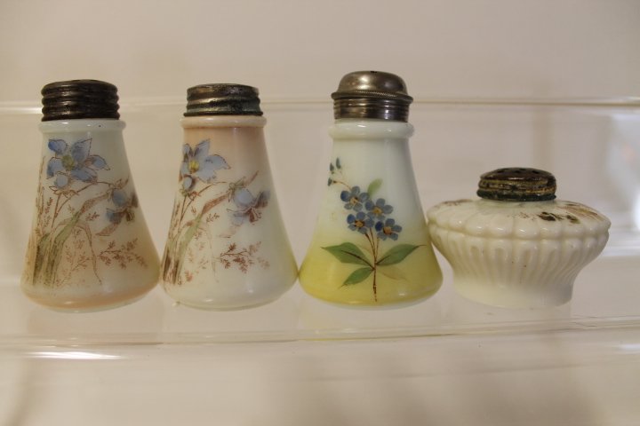 C. F. Monroe Wave Crest Opalware Salt Shakers (1 of 1)