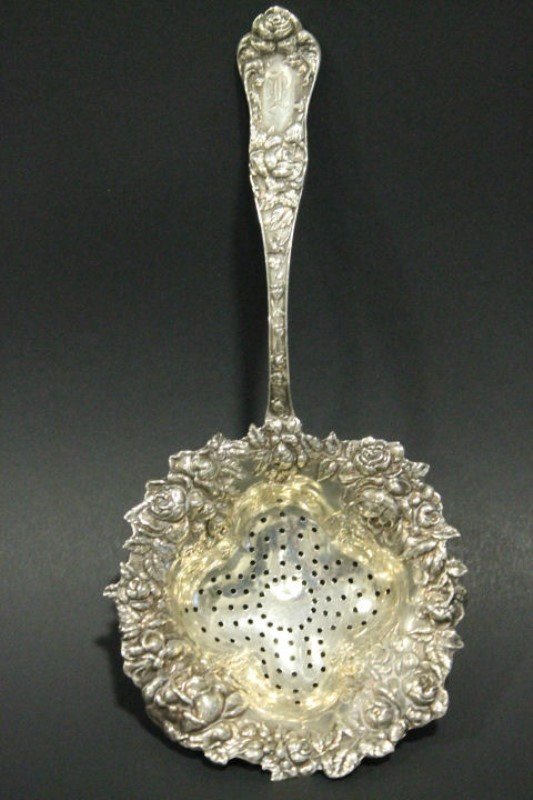 Sterling Shiebler Tea Strainer -American Beauty (1 of 2)