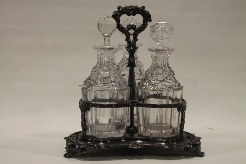 D & G Holy & Co. Sheffield Liquor Decanters Castor Set (1 of 1)