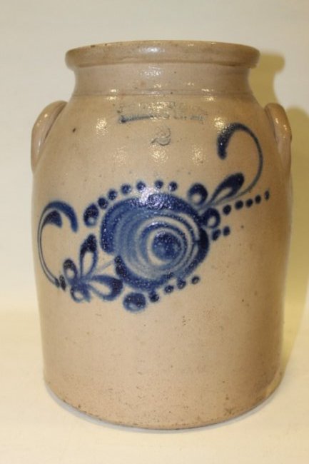 J F Taft Cobalt Decorated Stoneware (1 of 1)