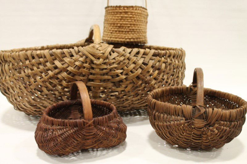 Group of 3 Splint Buttocks Baskets (1 of 1)