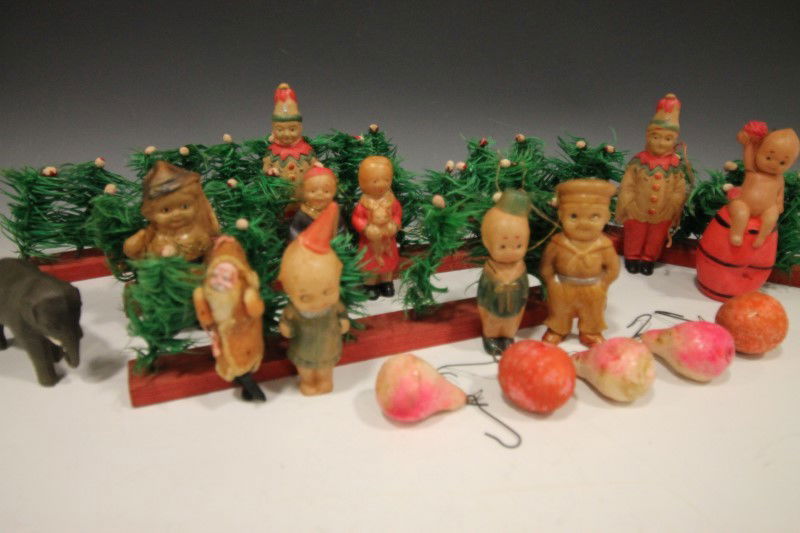 Miniature Feather Trees & Ornaments (1 of 3)