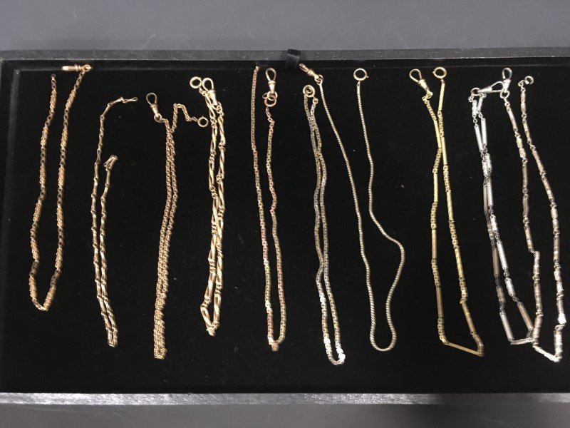 Group of 10 Pocket Watch Chains (1 of 1)