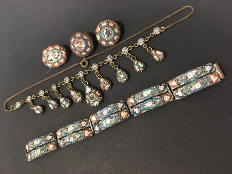 Mosaic Jewelry - Necklace, Pins, Bracelet (1 of 1)